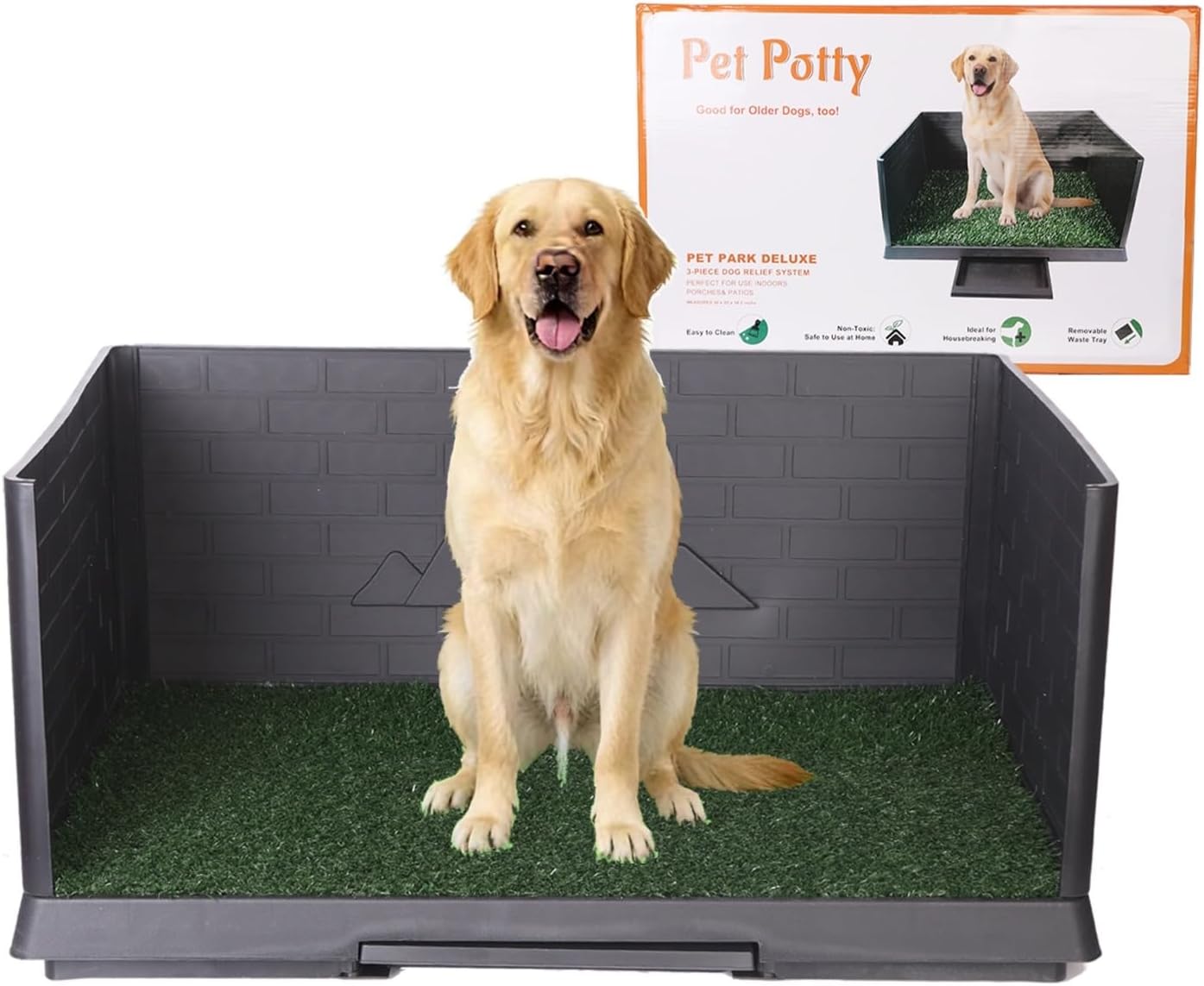 Large Dog Grass Pad with Tray